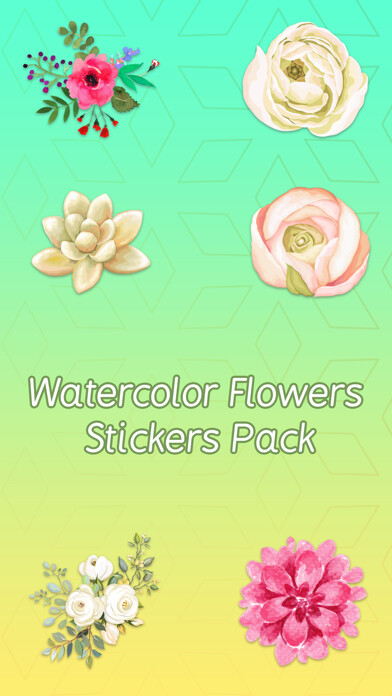 Emulate iPhone app Watercolor Bouquets Stickers using MyAndroid Emulate iPhone app Watercolor Bouquets Stickers using MyAndroid