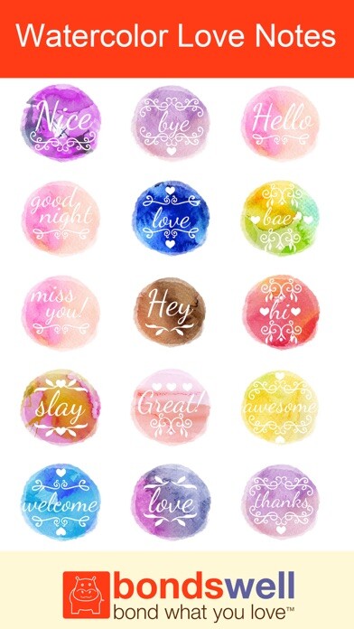 Emulate iPhone app Watercolor Love Notes using MyAndroid
