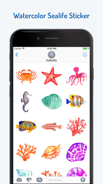 Emulate iPhone app Watercolor Sea Life Emojis using MyAndroid Emulate iPhone app Watercolor Sea Life Emojis using MyAndroid