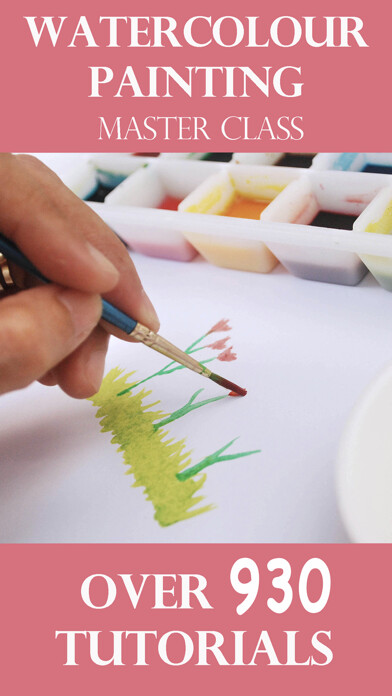 Emulate iPhone app Watercolour Painting Master Class using MyAndroid