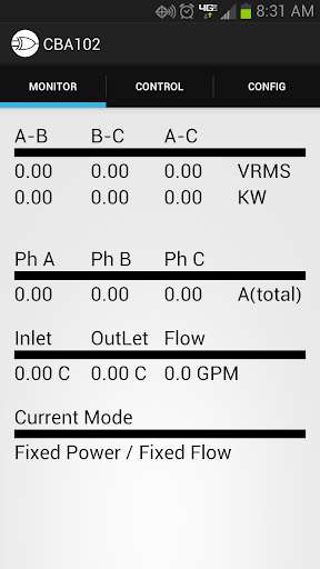 Emulate Android APK Water Cooled Load Control App Emulate Android APK Water Cooled Load Control App
