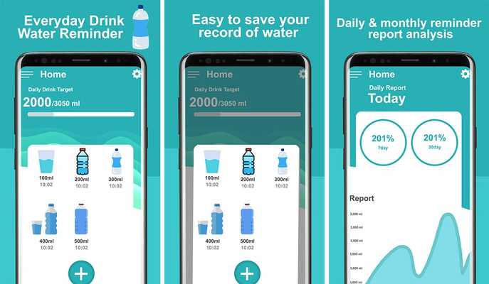 Emulate Android APK water drink reminder app - alarm to drink water Emulate Android APK water drink reminder app - alarm to drink water