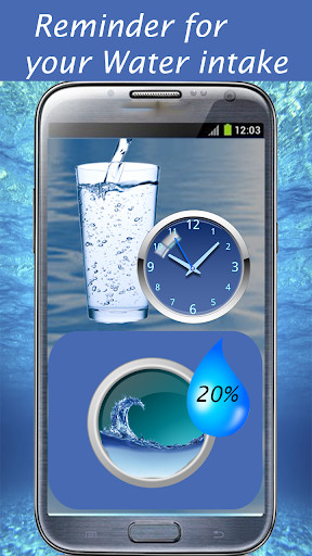 Emulate Android APK Water Drink reminder Water Intake Hydro Coach