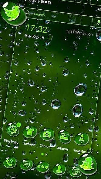Run android online APK Waterdrop Green Theme from MyAndroid or emulate Waterdrop Green Theme using MyAndroid