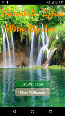 Emulate Android APK Waterfall Effect with Ripples