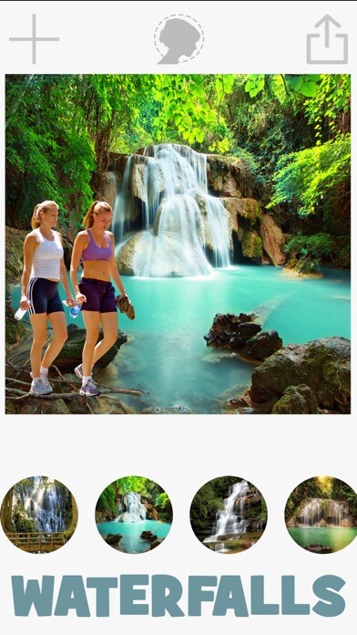 Emulate iPhone app Waterfall photo frames with cut and paste montage using MyAndroid Emulate iPhone app Waterfall photo frames with cut and paste montage using MyAndroid