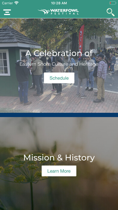 Emulate iPhone app Waterfowl Festival using MyAndroid