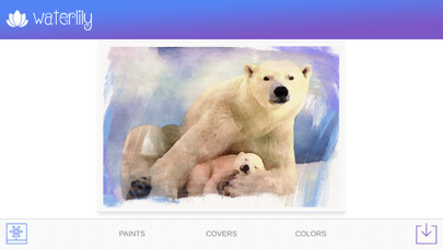 Emulate iPhone app WaterLili - WaterColor Effect using MyAndroid