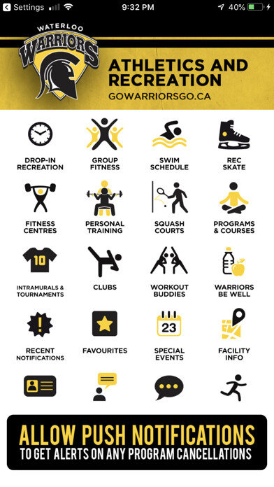 Emulate iPhone app Waterloo Warriors Recreation using MyAndroid Emulate iPhone app Waterloo Warriors Recreation using MyAndroid
