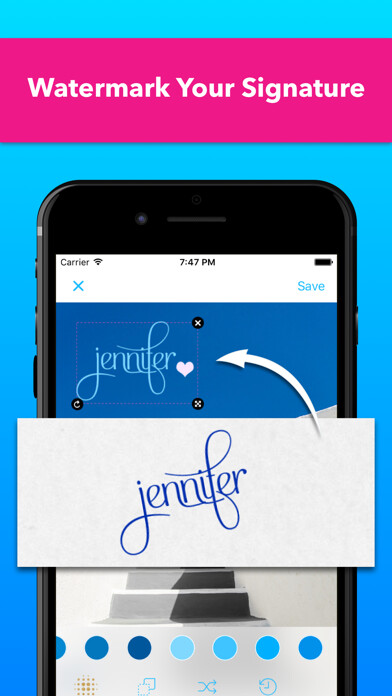Emulate iPhone app Watermark Pro Signature & Logo using MyAndroid