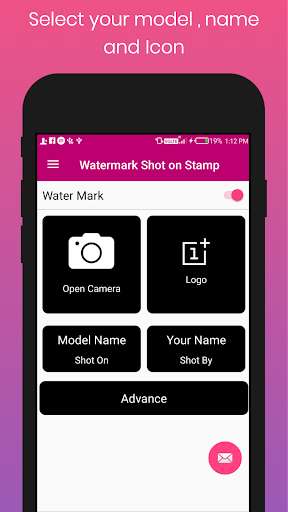 Emulate Android APK Watermark shot on stamp