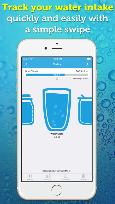 Emulate iPhone app WaterPrompt Pro - Water Intake using MyAndroid Emulate iPhone app WaterPrompt Pro - Water Intake using MyAndroid