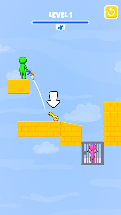 Emulate iPhone app Water Puzzles 3D using MyAndroid