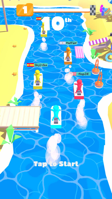 Emulate iPhone app Water Race 3D using MyAndroid