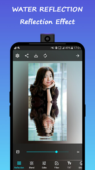 Run android online APK Water Reflection Pro - Photo Editor from MyAndroid or emulate Water Reflection Pro - Photo Editor using MyAndroid