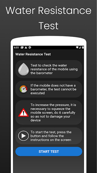 Run android online APK Water Resistance Test from MyAndroid or emulate Water Resistance Test using MyAndroid Run android online APK Water Resistance Test from MyAndroid or emulate Water Resistance Test using MyAndroid