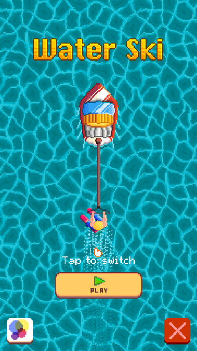 Emulate iPhone app Water Ski - One tap game using MyAndroid Emulate iPhone app Water Ski - One tap game using MyAndroid