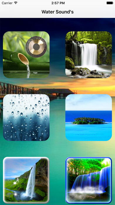 Emulate iPhone app Water Sound - Sounds for sleep and relaxation using MyAndroid Emulate iPhone app Water Sound - Sounds for sleep and relaxation using MyAndroid