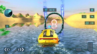 Emulate iPhone app Water Surfing – Car Driving and Beach Surfing 3D using MyAndroid