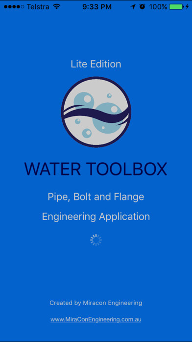 Emulate iPhone app Water Toolbox Premium Edition using MyAndroid