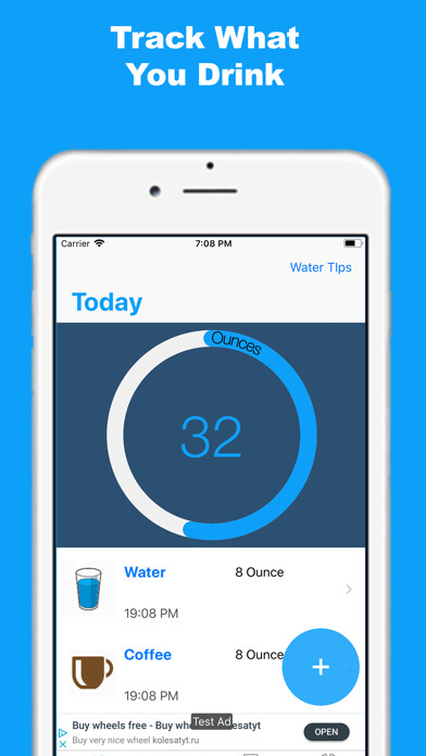 Emulate iPhone app Water Tracker and Reminder! using MyAndroid Emulate iPhone app Water Tracker and Reminder! using MyAndroid