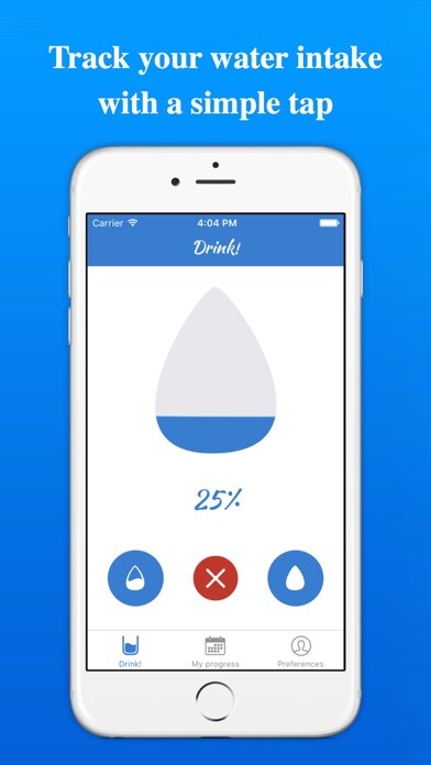 Emulate iPhone app Water Tracker - Drinking Water Reminder Daily using MyAndroid Emulate iPhone app Water Tracker - Drinking Water Reminder Daily using MyAndroid