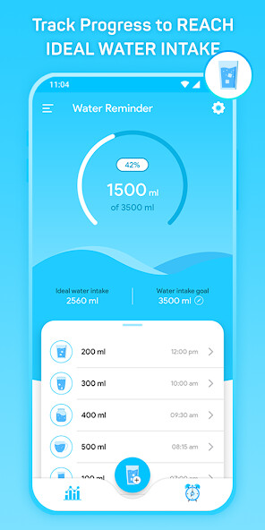 Run android online APK Water Tracker: Water Drinking Reminder App from MyAndroid or emulate Water Tracker: Water Drinking Reminder App using MyAndroid
