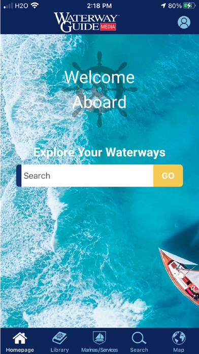 Emulate iPhone app Waterway Guide using MyAndroid