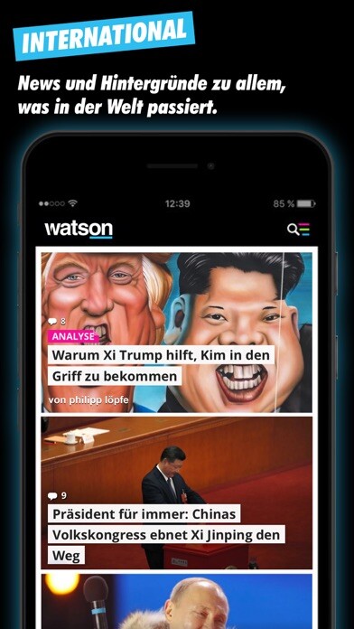 Emulate iPhone app watson.de News using MyAndroid Emulate iPhone app watson.de News using MyAndroid