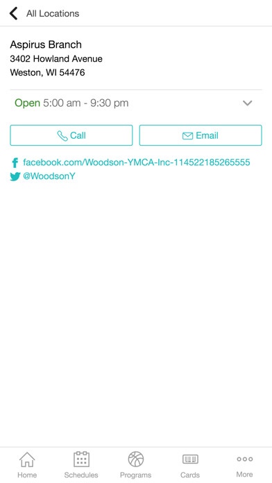 Emulate iPhone app Wausau - Woodson YMCA using MyAndroid Emulate iPhone app Wausau - Woodson YMCA using MyAndroid