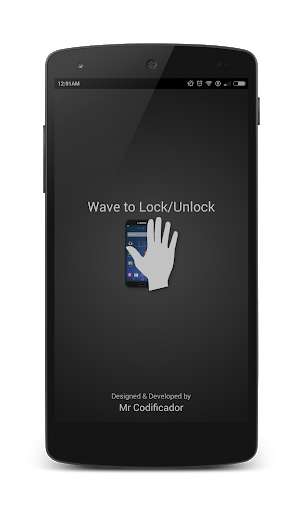Emulate Android APK Wave to Lock/Unlock