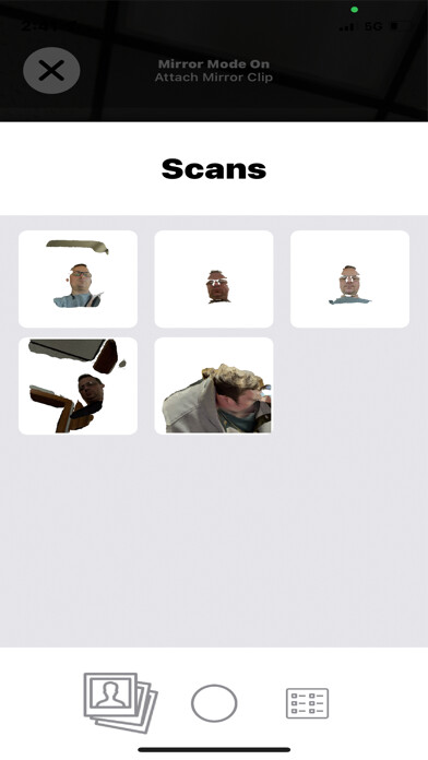 Emulate iPhone app WAVS Custom: 3D Scanner using MyAndroid