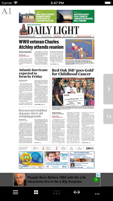 Emulate iPhone app Waxahachie Daily Light News using MyAndroid Emulate iPhone app Waxahachie Daily Light News using MyAndroid