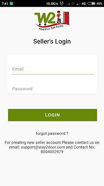 Run android online APK Way2door Seller App - Keep your Store in  pocket from MyAndroid or emulate Way2door Seller App - Keep your Store in  pocket using MyAndroid