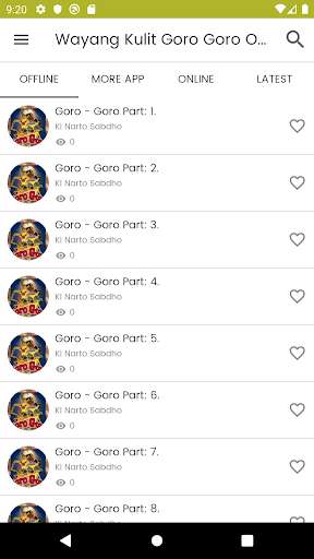 Run android online APK Wayang Kulit Goro Goro Offline from MyAndroid or emulate Wayang Kulit Goro Goro Offline using MyAndroid