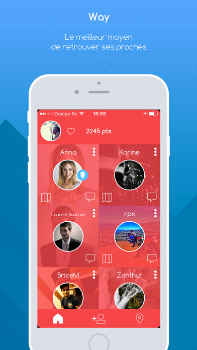 Emulate iPhone app Way - Locate your friends using MyAndroid