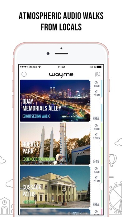 Emulate iPhone app wayme: top audio walking tours using MyAndroid Emulate iPhone app wayme: top audio walking tours using MyAndroid