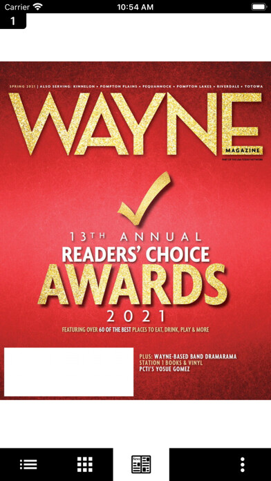 Emulate iPhone app Wayne Magazine using MyAndroid