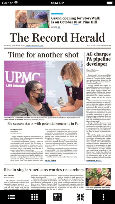 Emulate iPhone app Waynesboro Record Herald Print using MyAndroid Emulate iPhone app Waynesboro Record Herald Print using MyAndroid