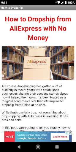Run android online APK Ways to Dropship from AliExpress from MyAndroid or emulate Ways to Dropship from AliExpress using MyAndroid
