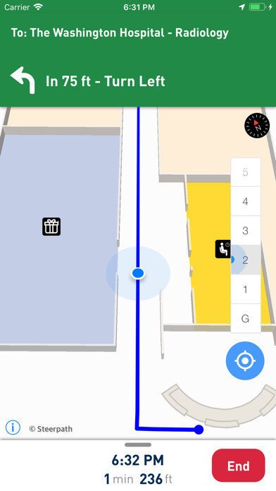 Emulate iPhone app WayStride: Hospital Navigator using MyAndroid Emulate iPhone app WayStride: Hospital Navigator using MyAndroid