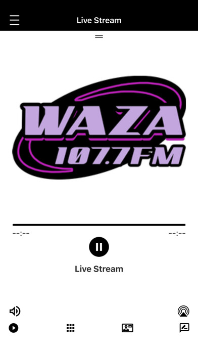 Emulate iPhone app WAZA 107.7 using MyAndroid