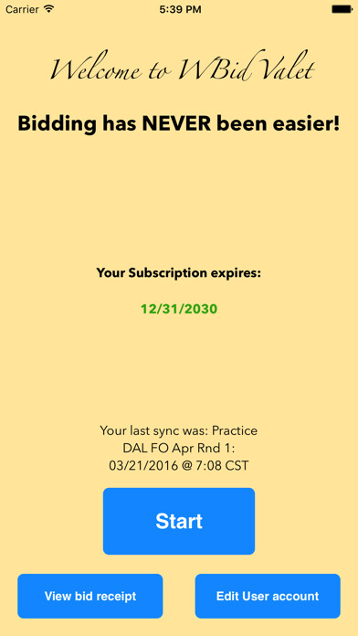 Emulate iPhone app WBidValet using MyAndroid Emulate iPhone app WBidValet using MyAndroid