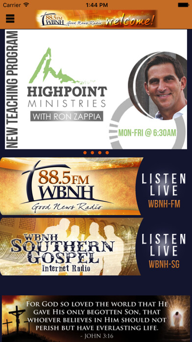 Emulate iPhone app WBNH 88.5FM using MyAndroid Emulate iPhone app WBNH 88.5FM using MyAndroid