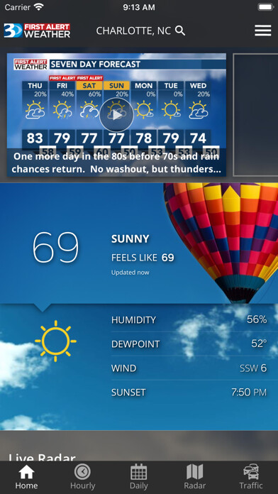 Emulate Android APK WBTV First Alert Weather