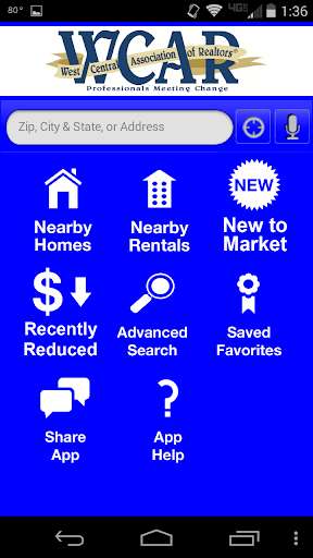 Run android online APK WCAR Homes For Sale from MyAndroid or emulate WCAR Homes For Sale using MyAndroid