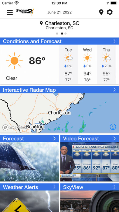 Emulate Android APK WCBD Weather