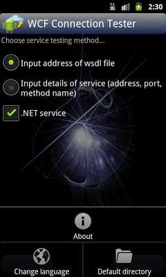 Emulate Android APK WCF Connection Tester
