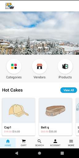 Run android online APK WCFM Customer App from MyAndroid or emulate WCFM Customer App using MyAndroid