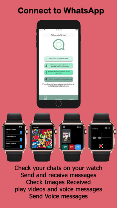 Emulate iPhone app WChat for watch using MyAndroid